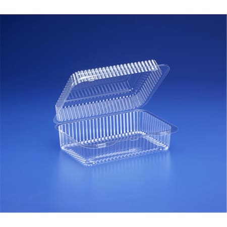 60 Oz Hinged Container Plastic, Clear, 276PK